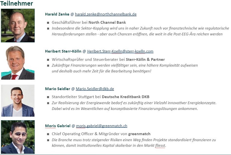 Teilnehmerliste der Roundtable-Discussion vom 01. Juli 2020