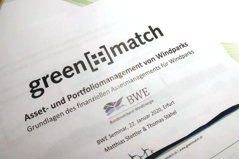 greenmatch spricht beim BWE Seminar 2020 zum Asset Management von Windparks